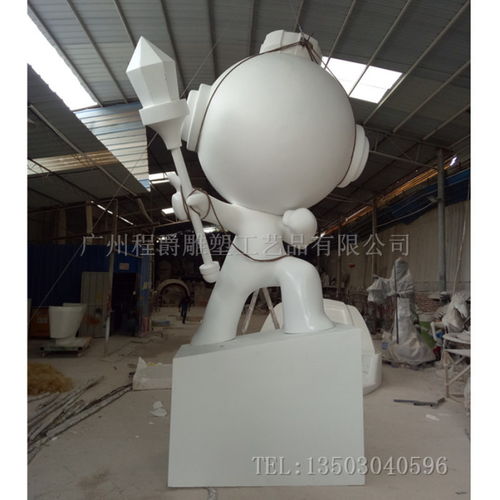 定制大型卡通道具公仔 卡通玻璃鋼公仔擺件 ,廣州市番禺區(qū)石壁程爵雕塑工藝品廠