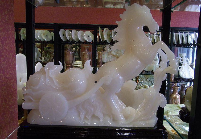 玉石工藝品,玉石擺件,風水擺件,馬上發財